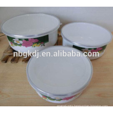 Chinese culture enamel Bowl with lid